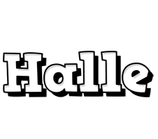 Halle snowing logo