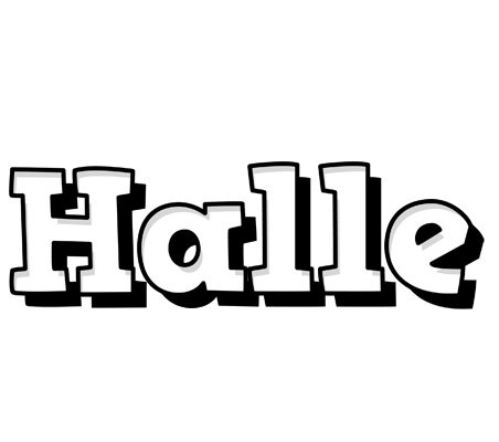 Halle snowing logo