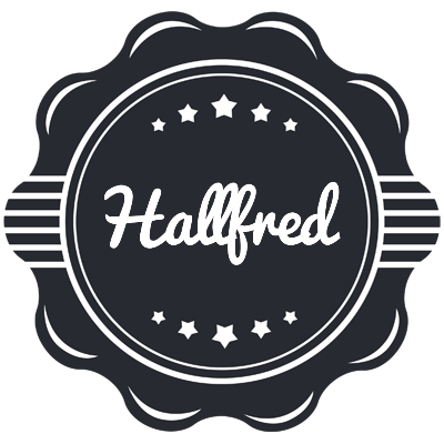 Hallfred badge logo