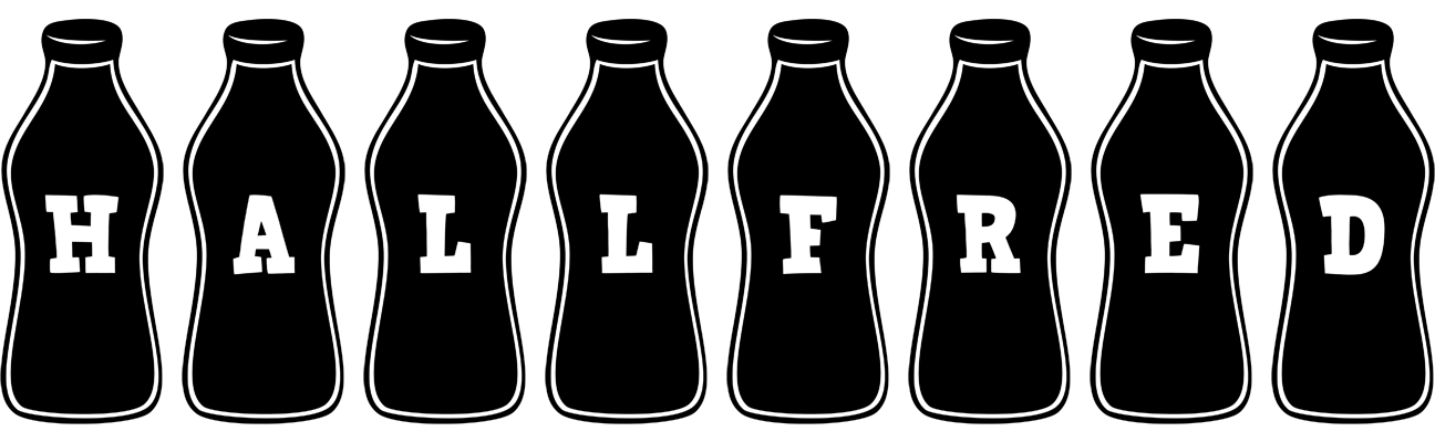 Hallfred bottle logo