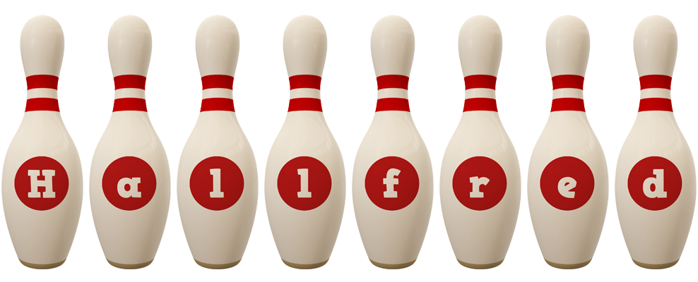 Hallfred bowling-pin logo