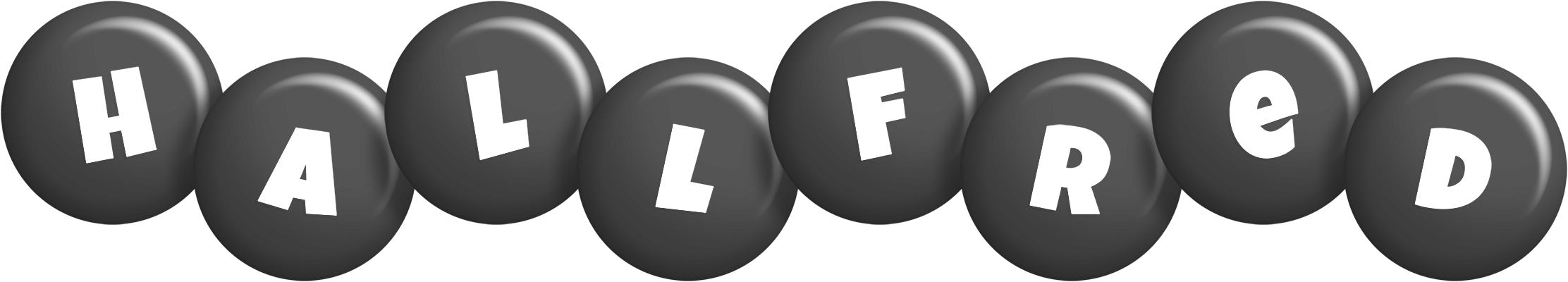 Hallfred candy-black logo