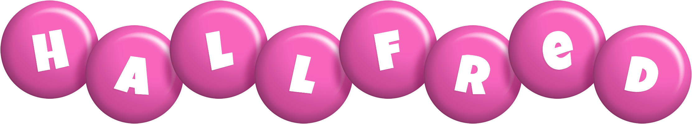 Hallfred candy-pink logo