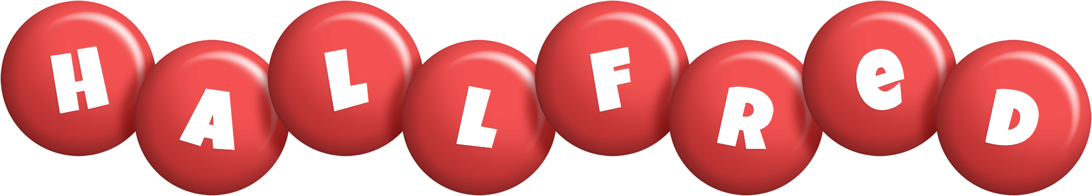 Hallfred candy-red logo