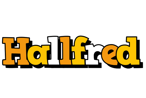 Hallfred cartoon logo