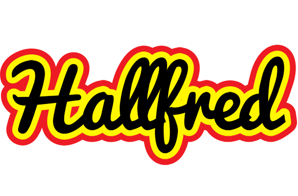 Hallfred flaming logo