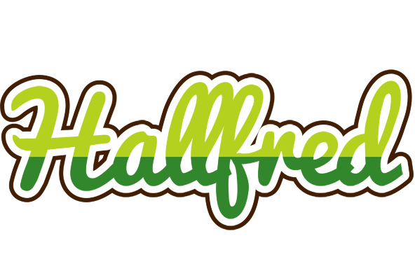 Hallfred golfing logo