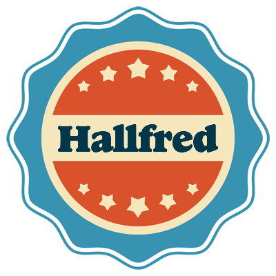 Hallfred labels logo