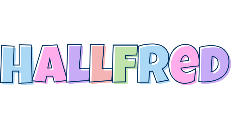 Hallfred pastel logo