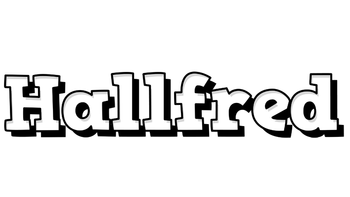 Hallfred snowing logo