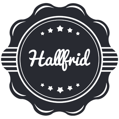 Hallfrid badge logo