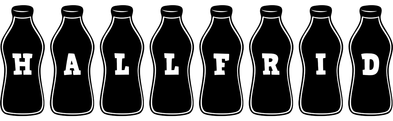 Hallfrid bottle logo