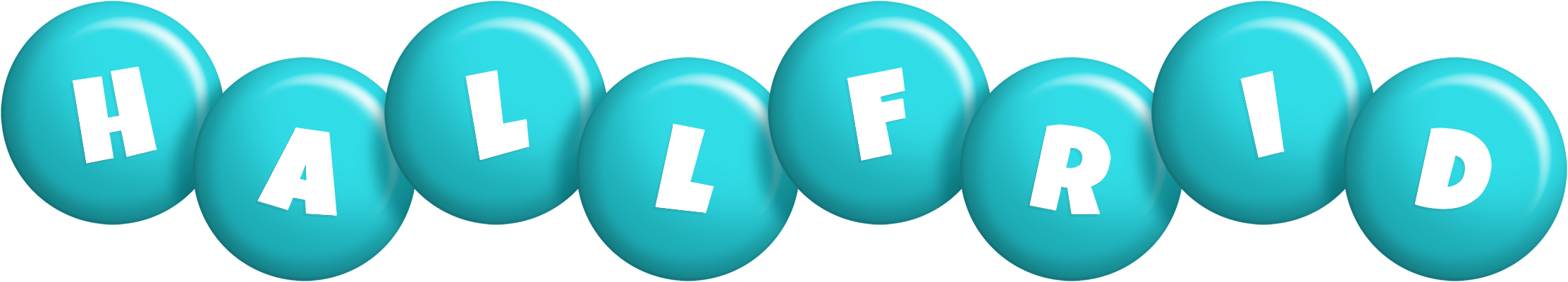 Hallfrid candy-azur logo