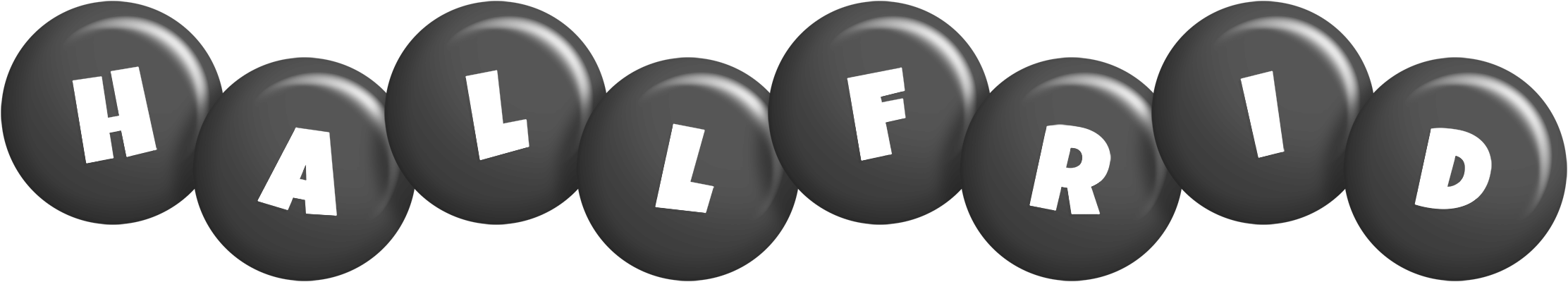 Hallfrid candy-black logo