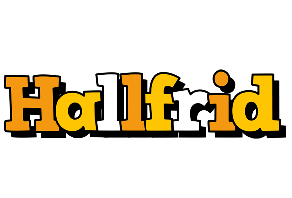 Hallfrid cartoon logo