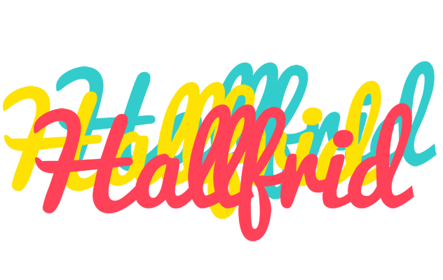 Hallfrid disco logo