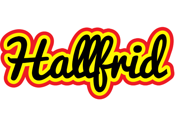 Hallfrid flaming logo