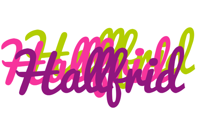 Hallfrid flowers logo
