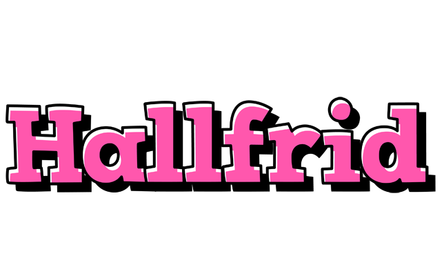 Hallfrid girlish logo