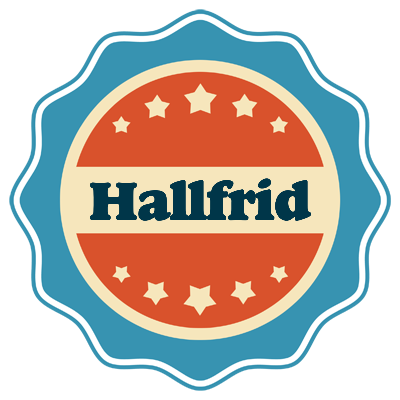 Hallfrid labels logo