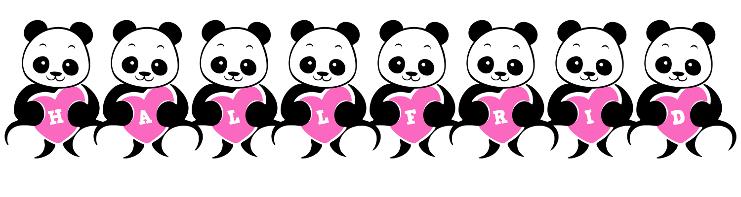 Hallfrid love-panda logo