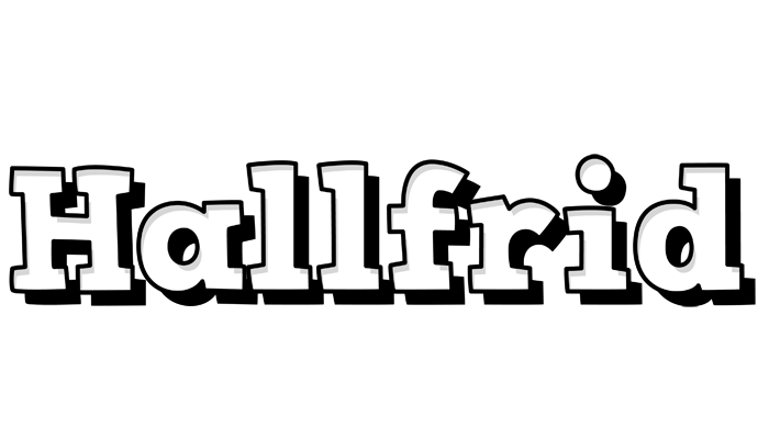 Hallfrid snowing logo