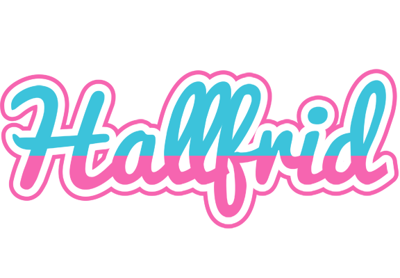 Hallfrid woman logo
