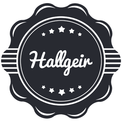 Hallgeir badge logo
