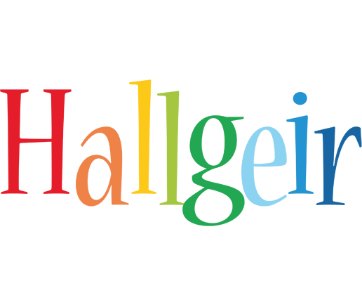 Hallgeir birthday logo