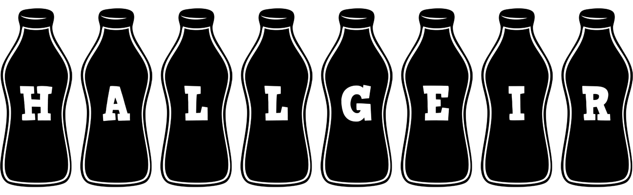 Hallgeir bottle logo