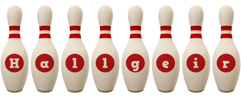 Hallgeir bowling-pin logo
