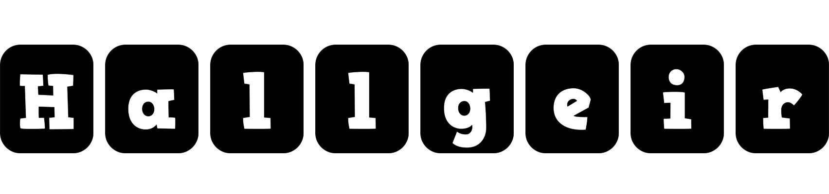 Hallgeir box logo