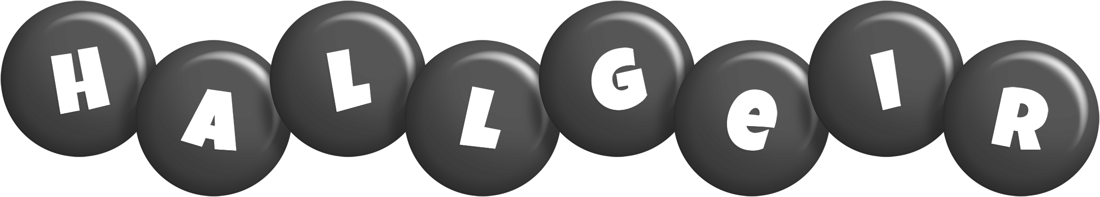 Hallgeir candy-black logo