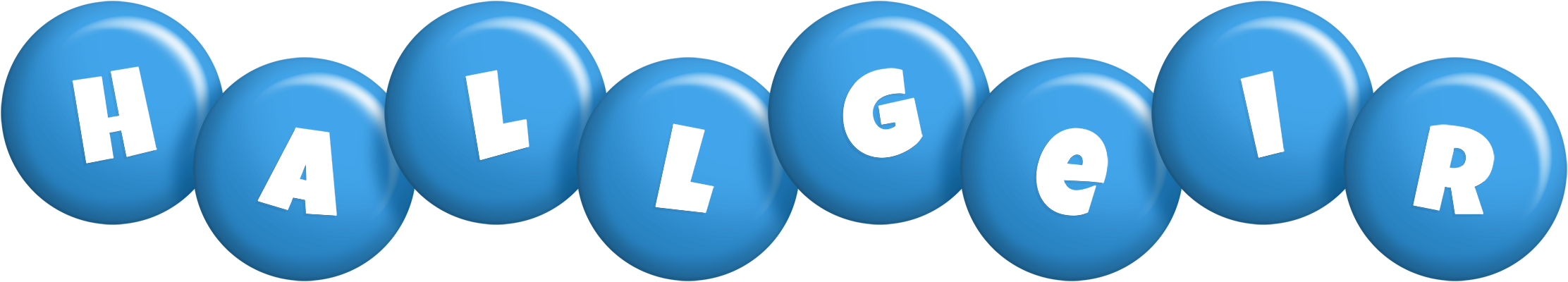 Hallgeir candy-blue logo