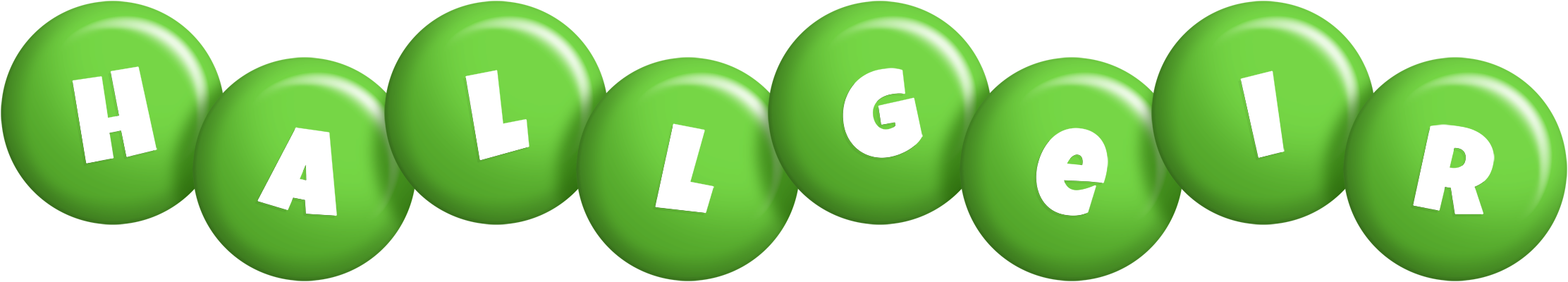 Hallgeir candy-green logo