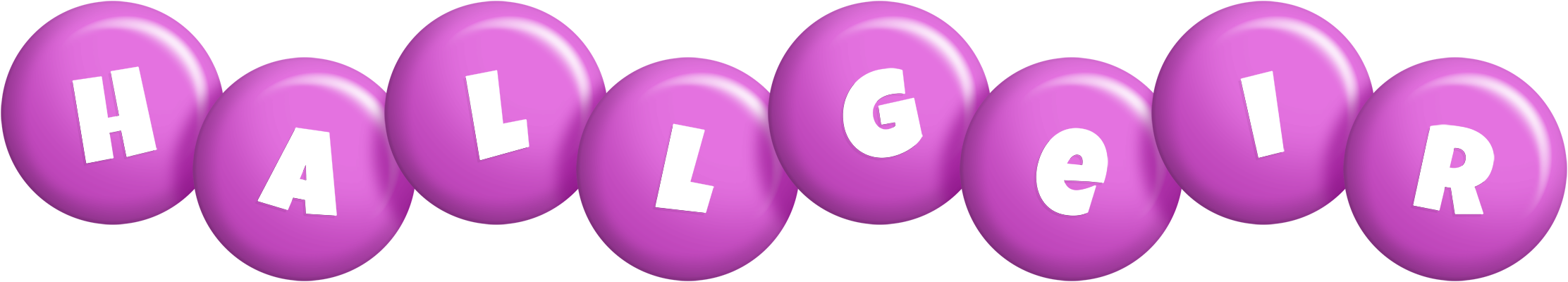 Hallgeir candy-purple logo