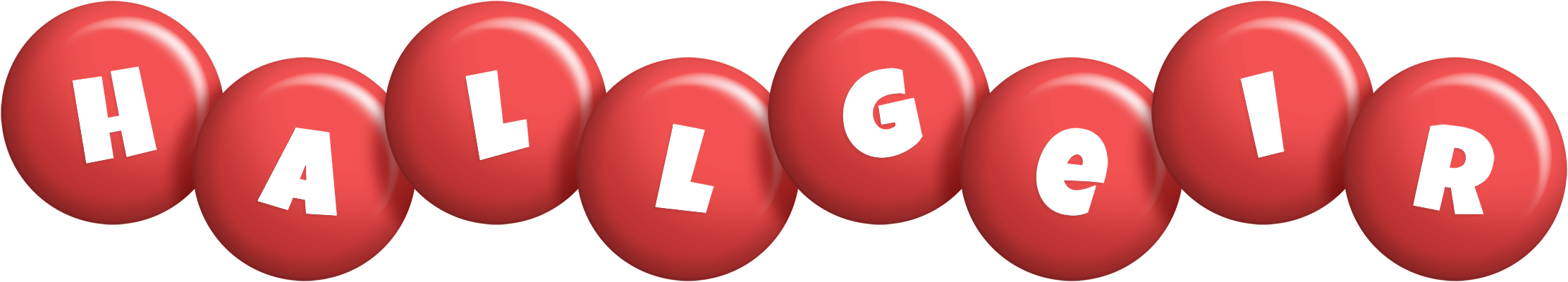 Hallgeir candy-red logo