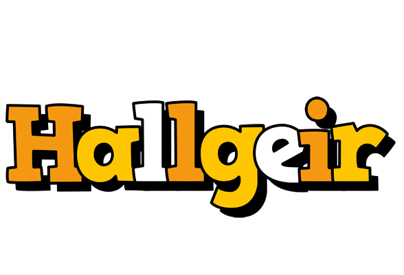 Hallgeir cartoon logo