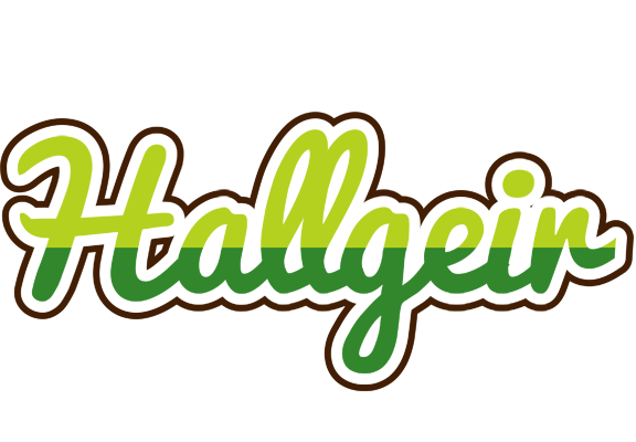 Hallgeir golfing logo