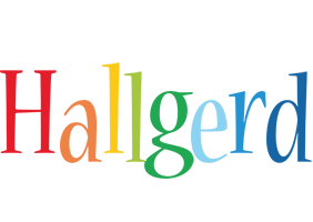 Hallgerd birthday logo