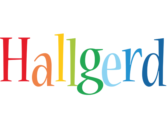 Hallgerd birthday logo