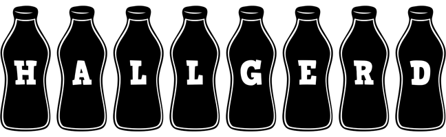 Hallgerd bottle logo