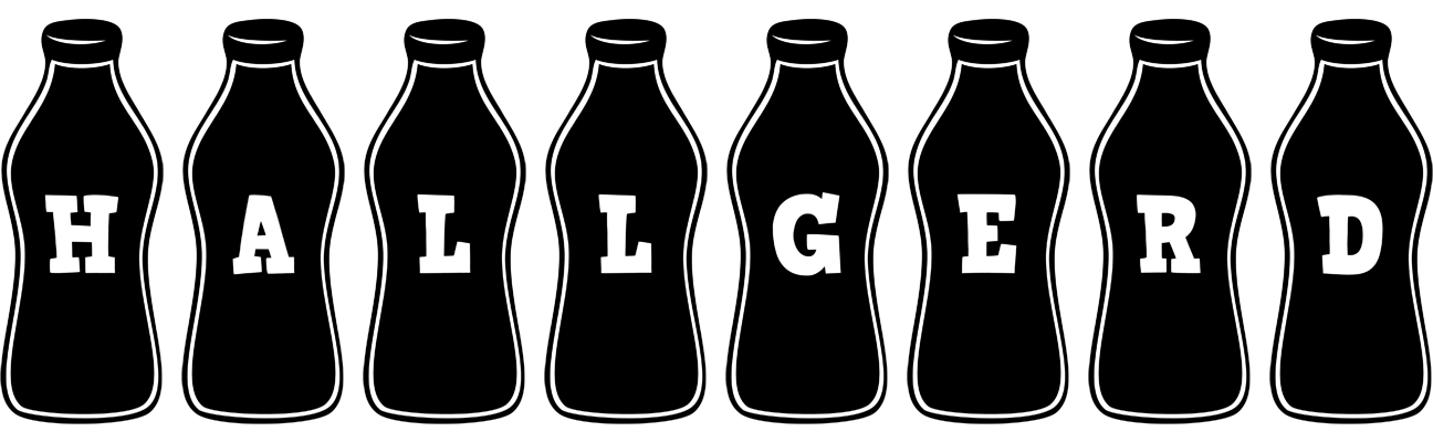 Hallgerd bottle logo