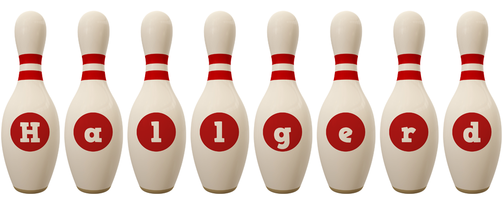 Hallgerd bowling-pin logo