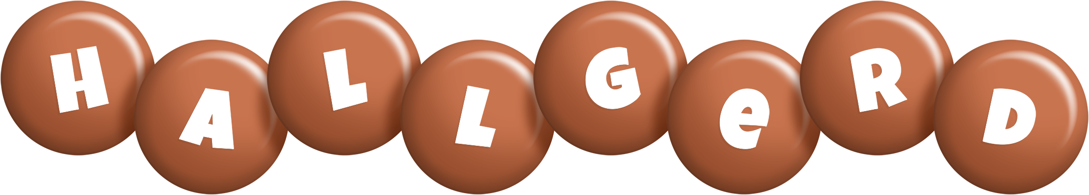 Hallgerd candy-brown logo