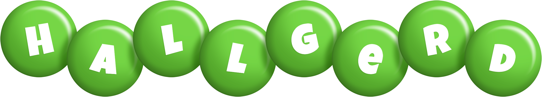Hallgerd candy-green logo