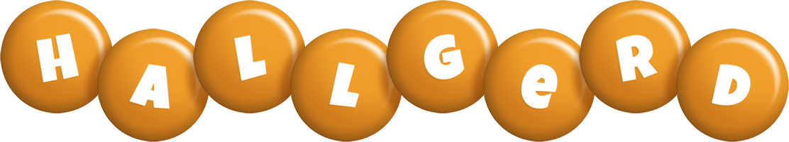 Hallgerd candy-orange logo