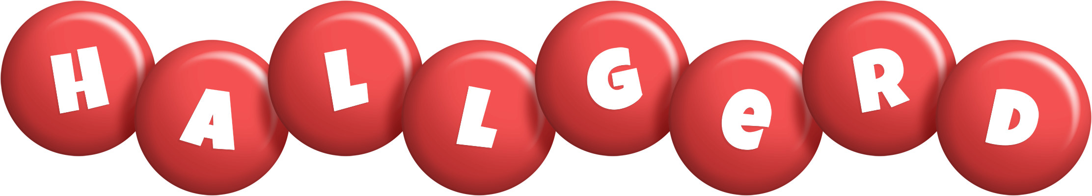 Hallgerd candy-red logo