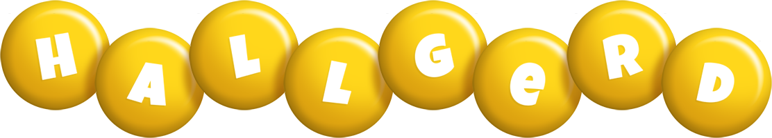 Hallgerd candy-yellow logo