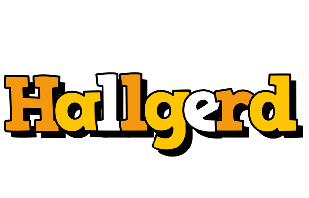 Hallgerd cartoon logo